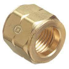 Hose Nuts, 200 PSIG, Brass, B-Size, Fuel Gas