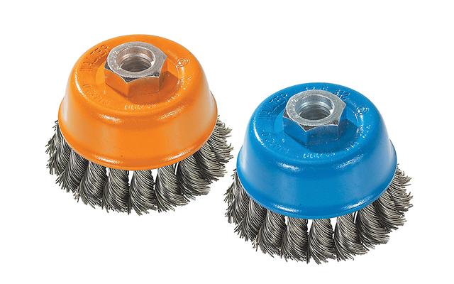 Walter 13F304 3" x .015" x 5/8"-11" Knot-Twisted Wire Cup Brush